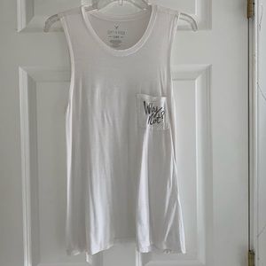 White “Why Not” Tank